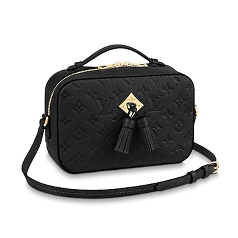 saintonge lv black|LV Saintonge Monogram Empreinte Leather Satchel Bag Black.